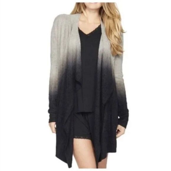 Barefoot Dreams Gray Ombre Calypso Wrap Cardigan S/M - Picture 1 of 6
